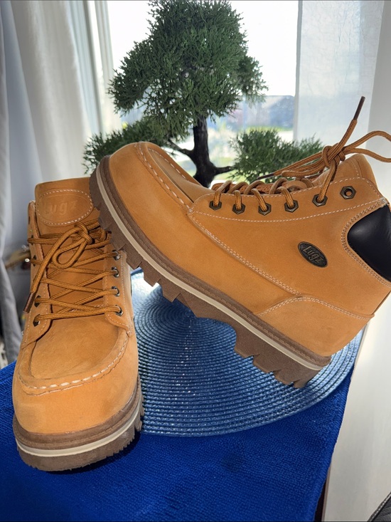 Lugz Wheat Suede Lace-Up Work Boots main image 9